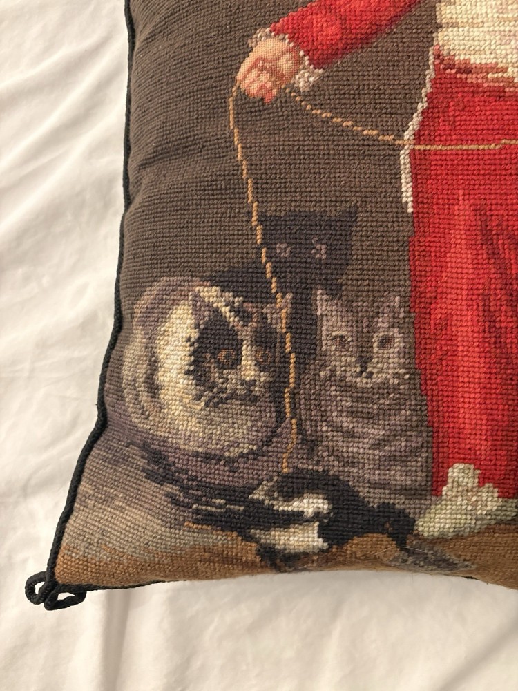 Vintage Bucilla Needlepoint Cushion