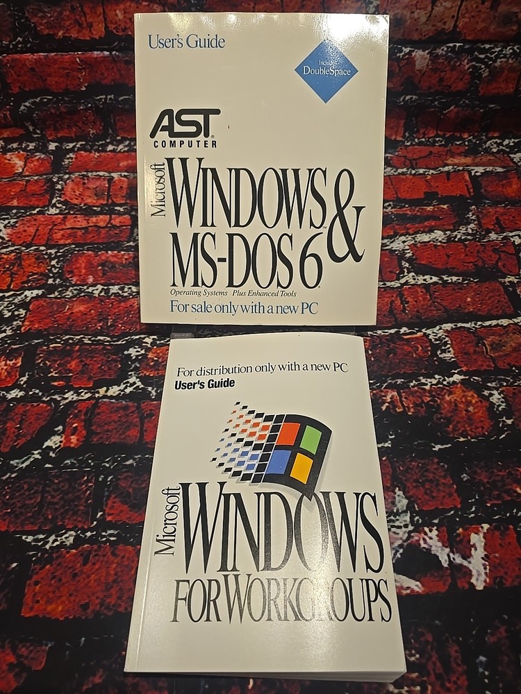 SET OF 2 Microsoft Windows For Workgroups & MS-DOS 6 User's Guide - Paperback