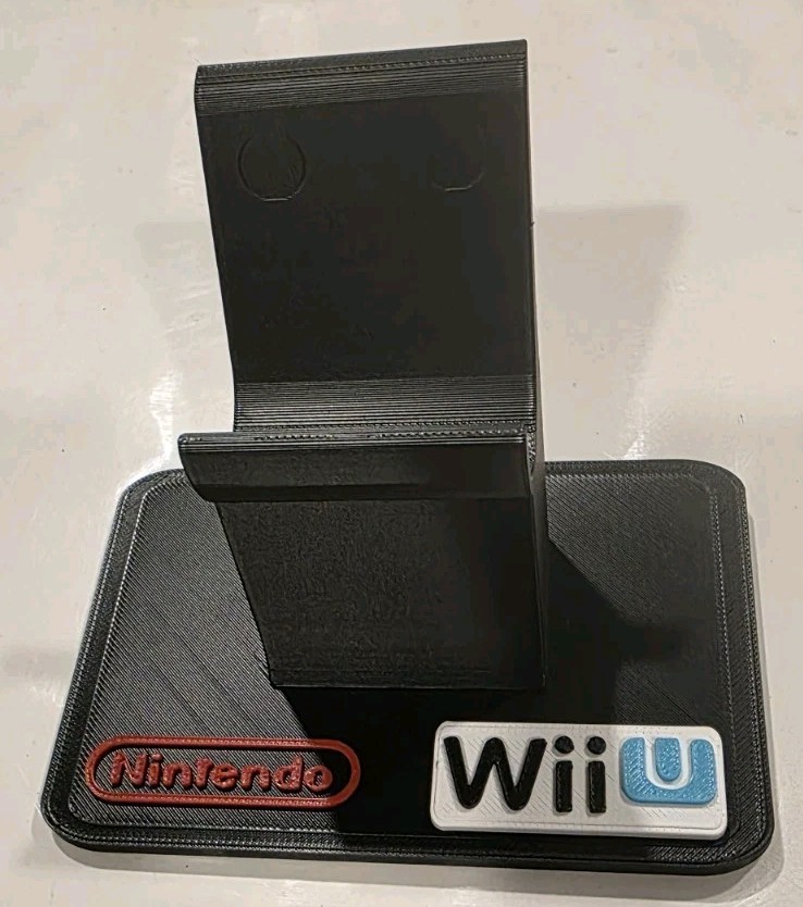 3D Printed Nintendo Wii U Pro Controller Display Stand Black
