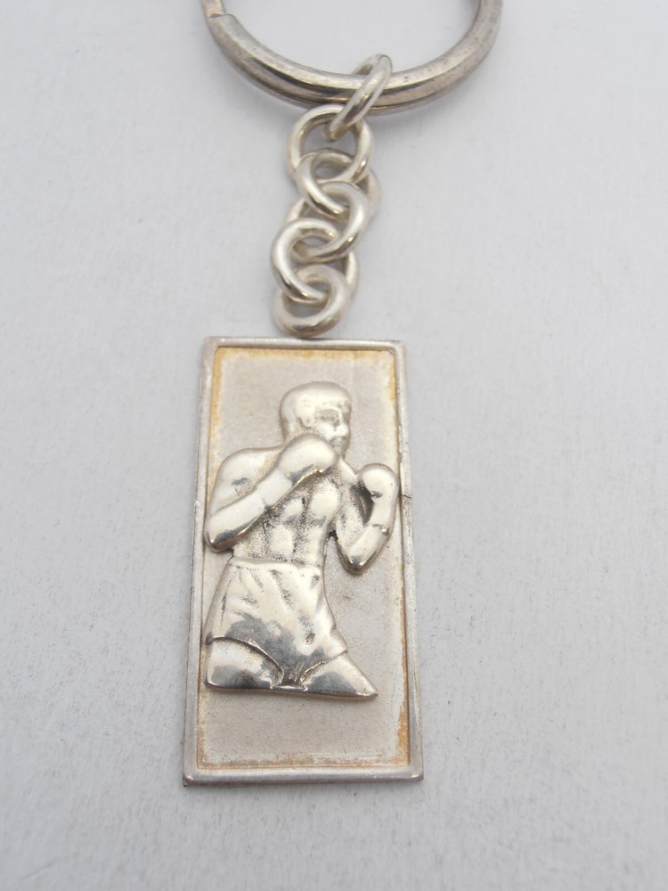 Boxer: 925 Silver Keychain - Boxing - Boxing - Boxing - Boxing - Ring