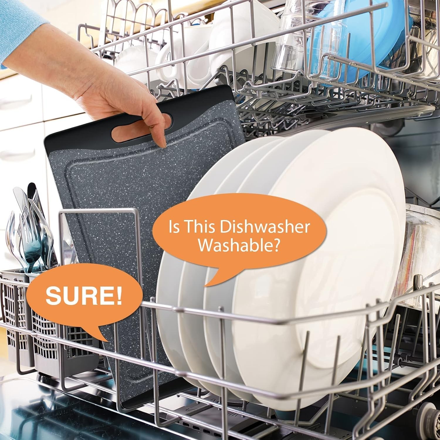 Extra Large Cutting Boards, Plastic Cutting Boards for Kitchen (Set of 3)