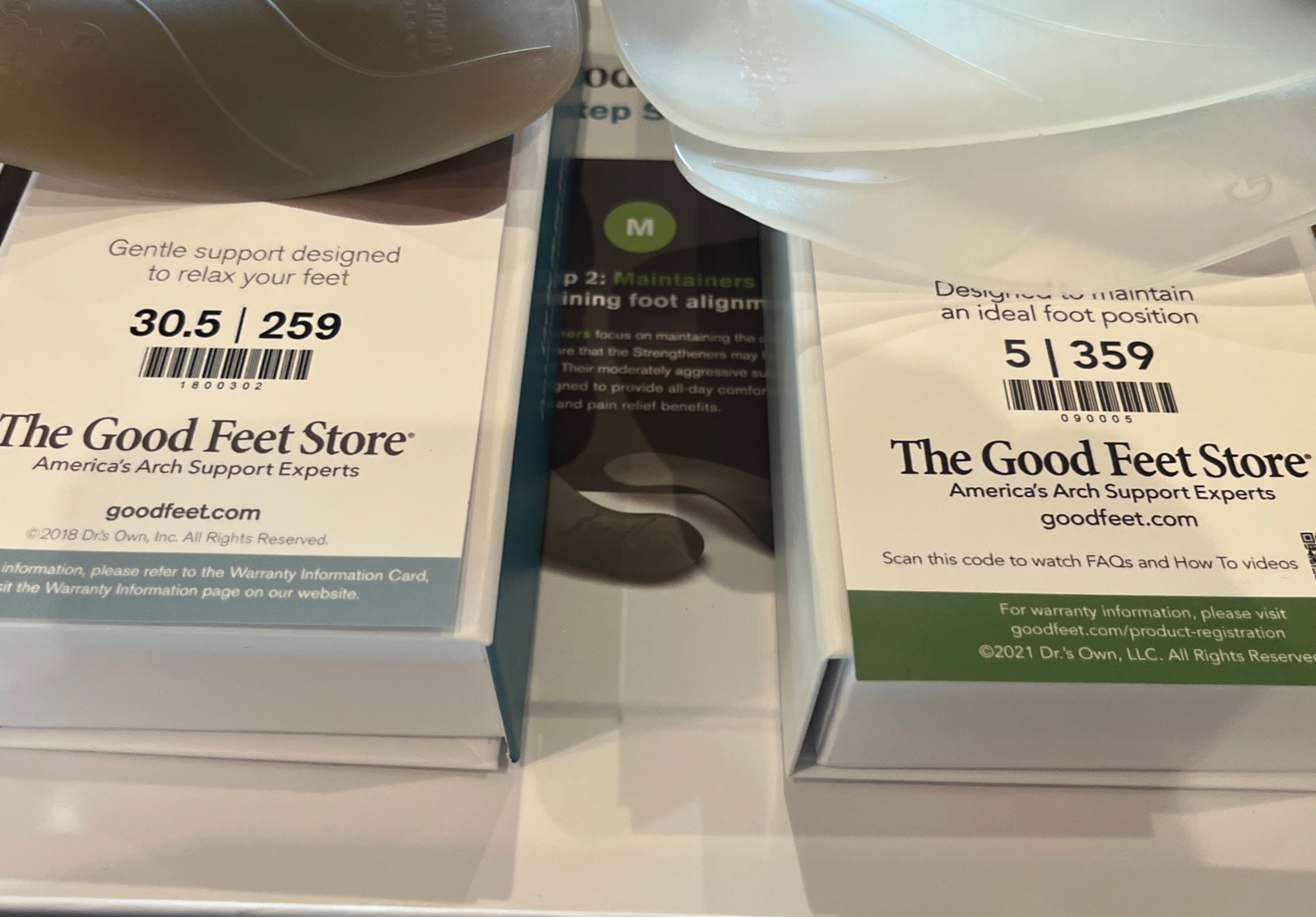 The Good Feet Store 3-Step System In Box Missing Strengtheners 259 359