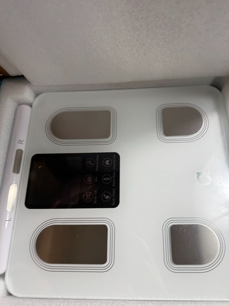 Arboleaf CS10E Eight Electrode Body Composition Smart Scale Bluetooth WHITE