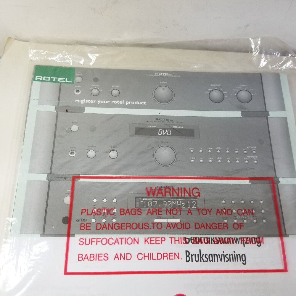 Rotel RCC-1055 CD Changer Owners Manual