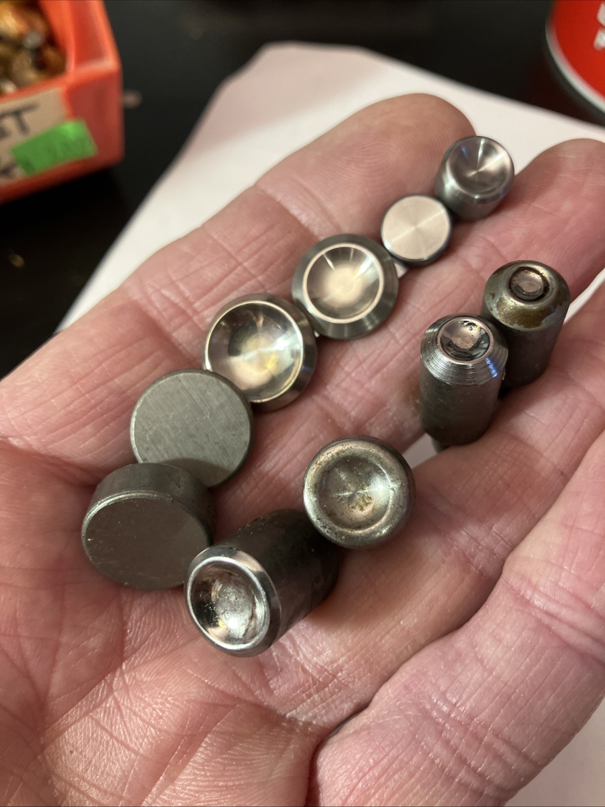 Lot 10 Hand Rivet Squeezer Die 3/16 Shank Aircraft Aviation Tools #1 Belly Tank