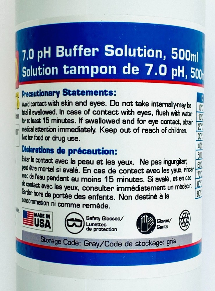 REED Instruments 7.0 pH Buffer Solution Green R1407 500ml