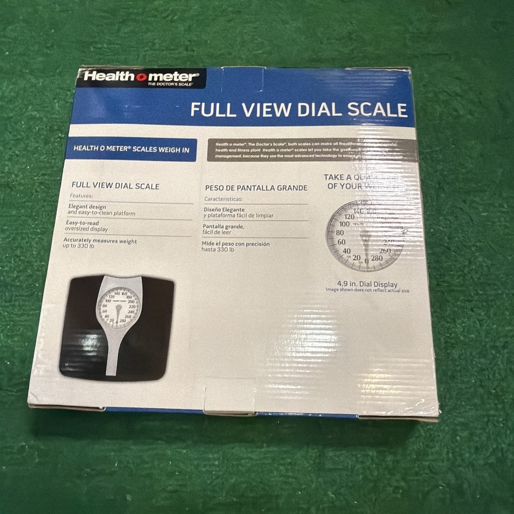 Bathroom Scale Full View Large Oversize Dial 330LB