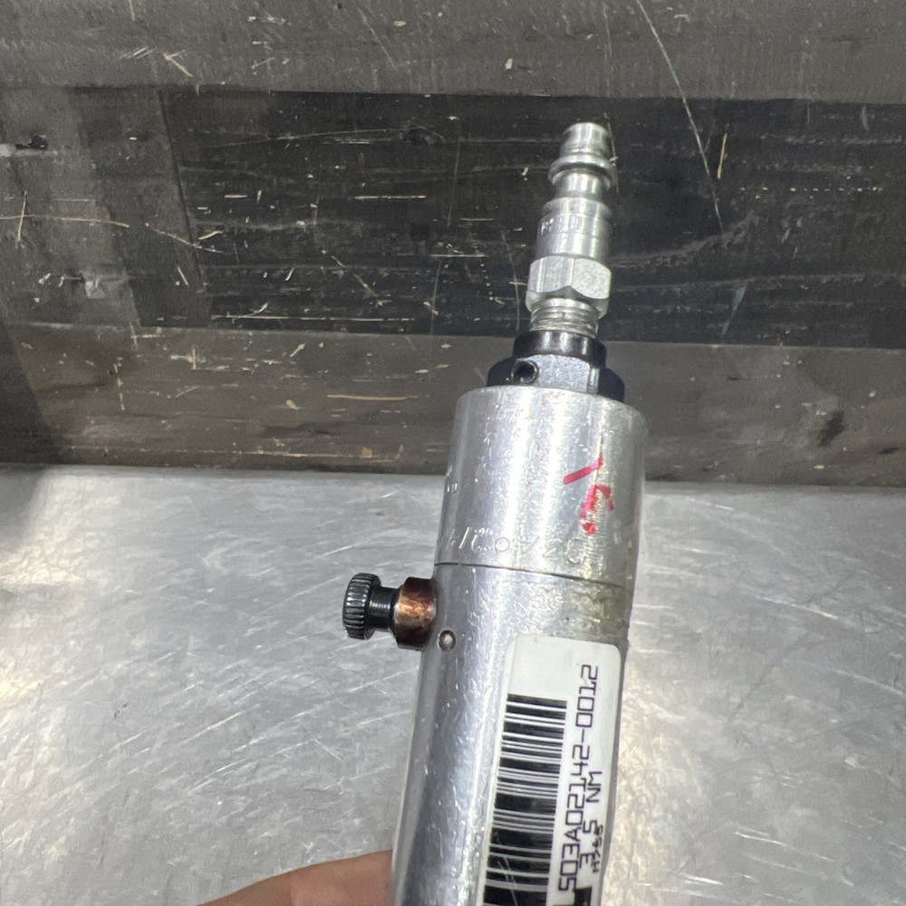 Cleco 5RSA-7BQ Push Button Reverse Air Inline Pneumatic Screwdriver Used 3