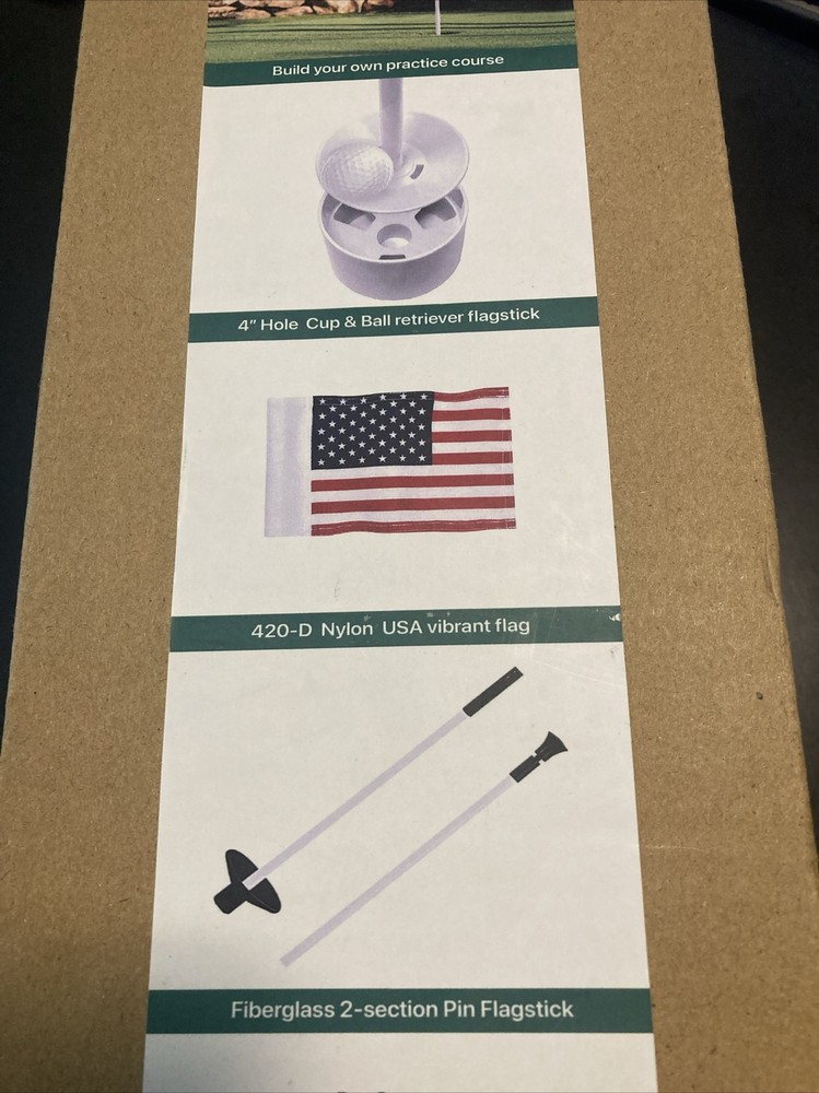 Watsy Golf Flagstick Set, Home Training With Putting Hole Cup