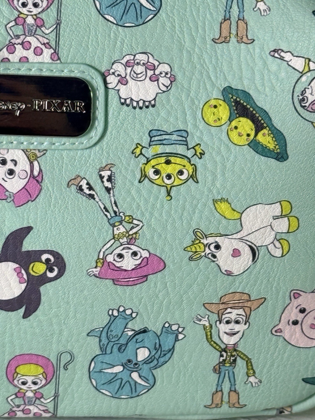 Disney Pixar Toy Story Characters Crossbody Bag Mint Green NWT