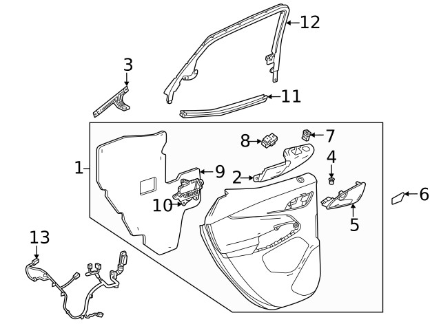 Genuine GM Frame Molding 42692463