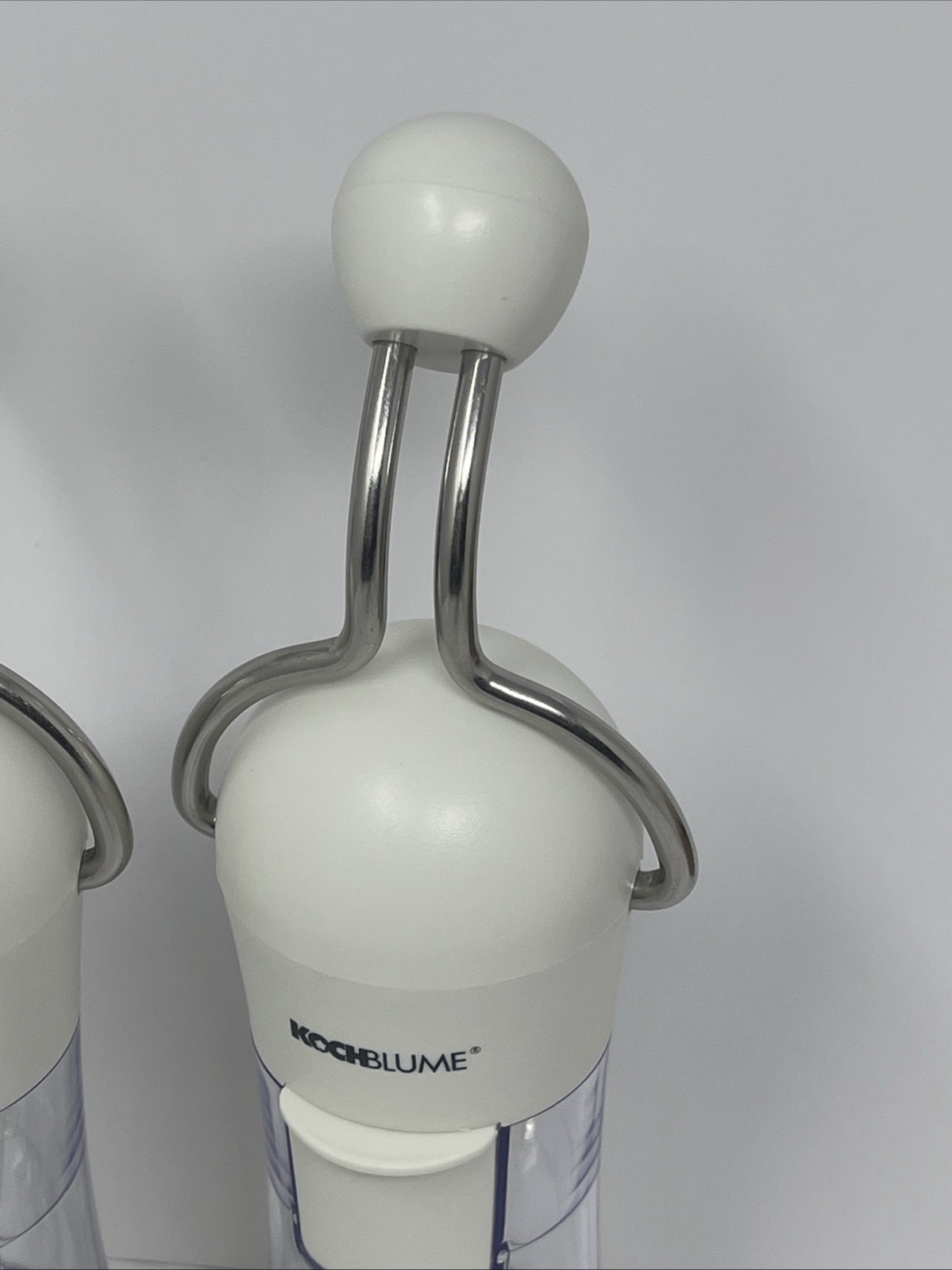 Kochblume Salt/Pepper/Spice Ratchet Grinders Adjustable, White, Set Of 2