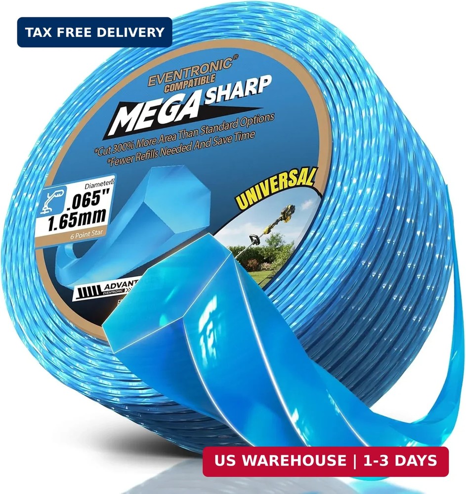0.065" 340FT Weed Eater String Hex Heavy Duty Trimmer Line