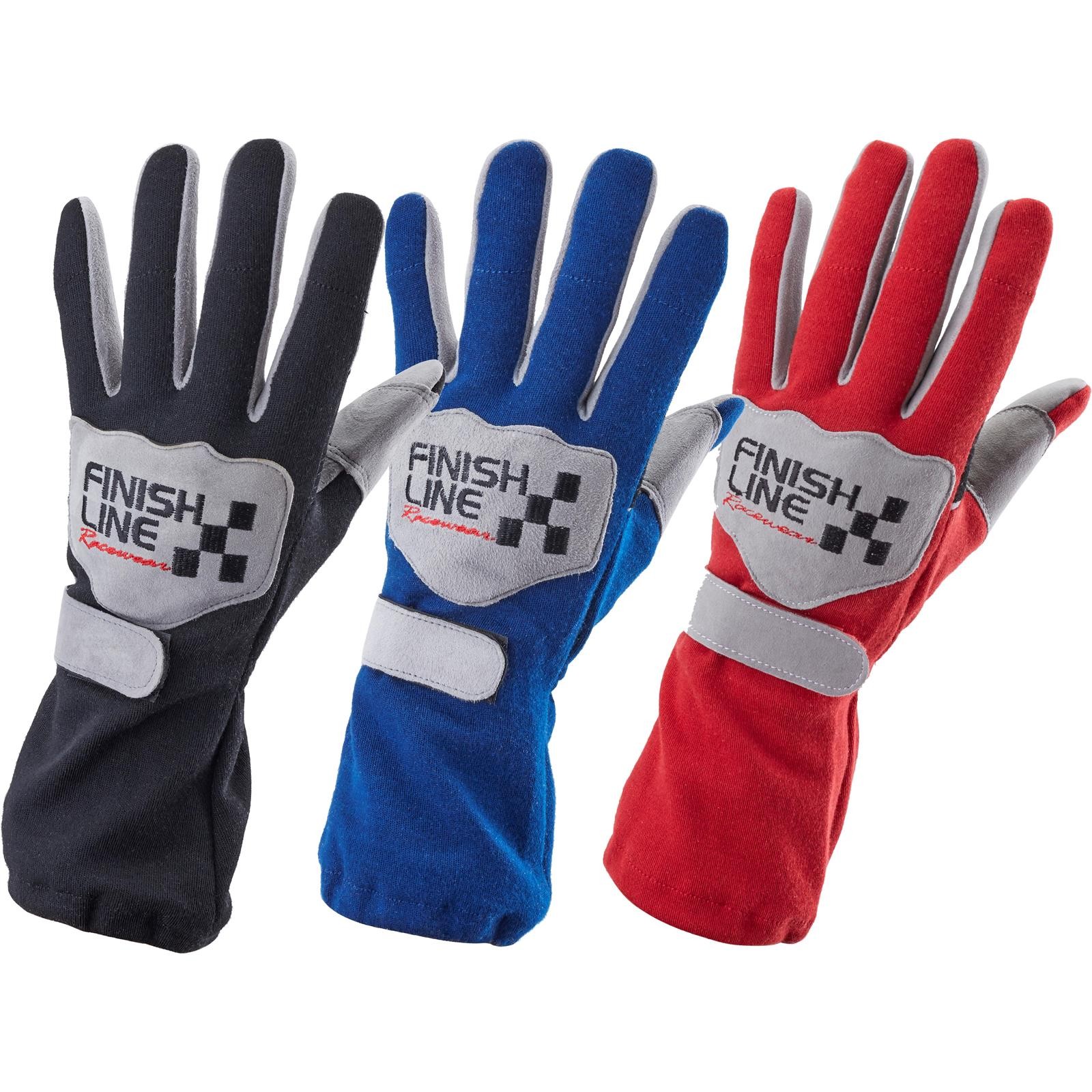 FinishLine Racing Gloves Single-Layer SFI 3.3/1 Rated