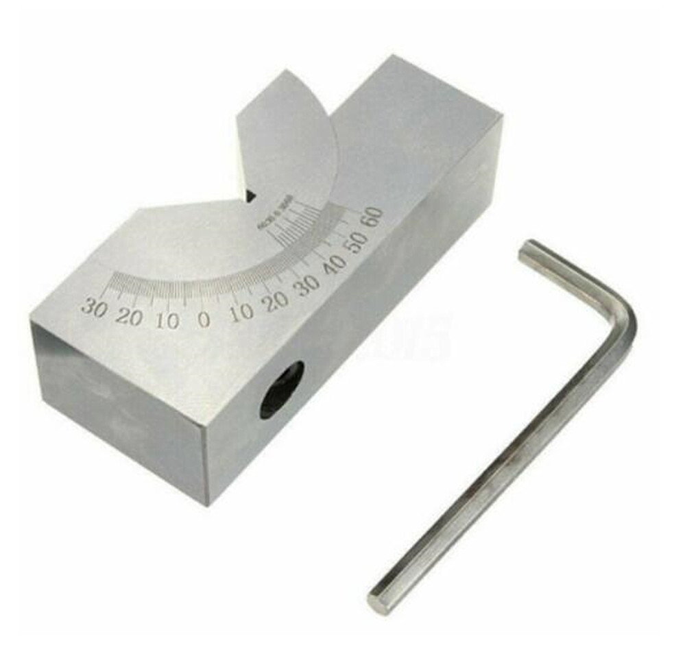 0°-60°Adjustable Angle Block Set V Angle Gauge Block Precision Micro CNC Milling