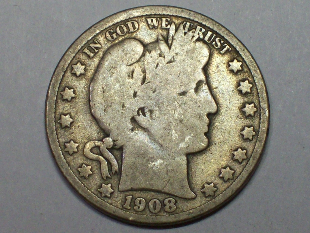 1908-O Barber Half Dollar    AG      SN8389