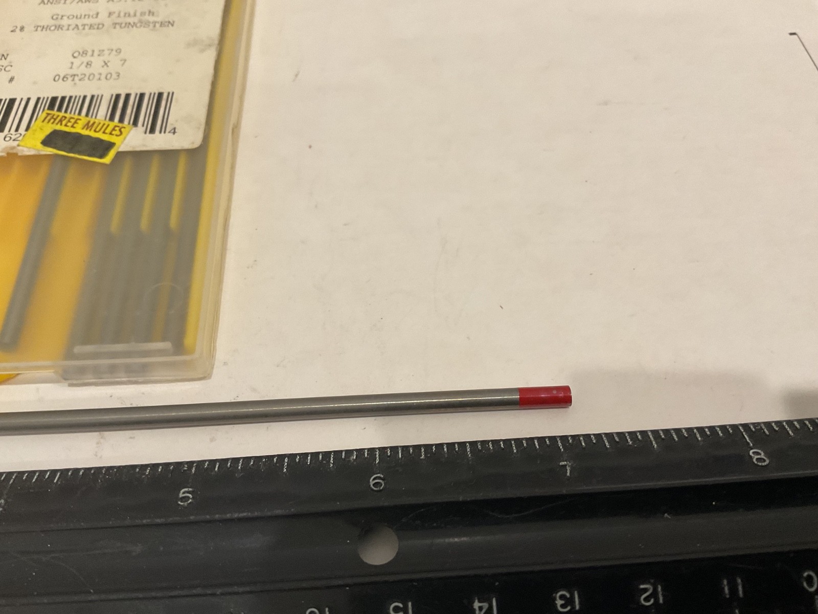 New Qty (6) ESAB, QC Brand Tungsten Electrodes, Q81Z79