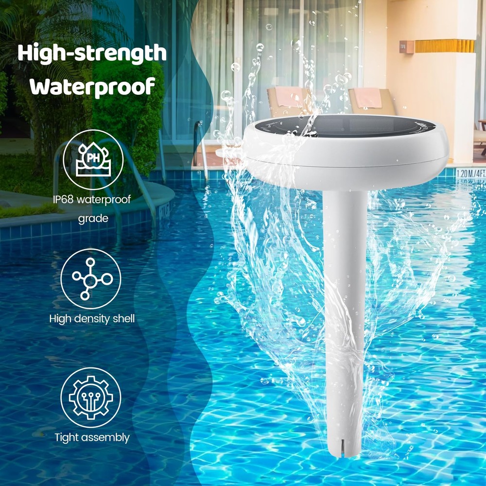 Pool Alarm Briidea Solar Wave Alarm with Optimal Sensitivity Deployment Combi...