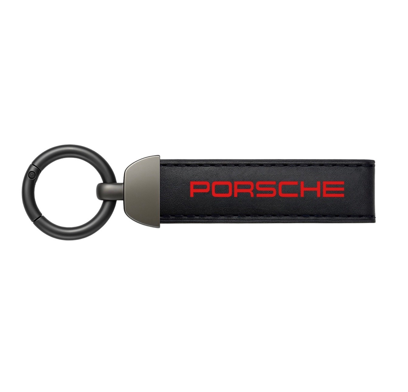 Porsche style Leather Keychain - Car Key Ring For Porsche Macan Panamera 911 GT3