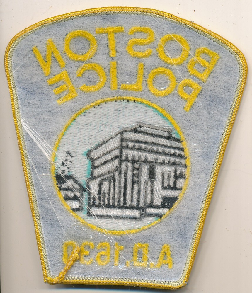 Boston Police AD 1630 patch obsolete