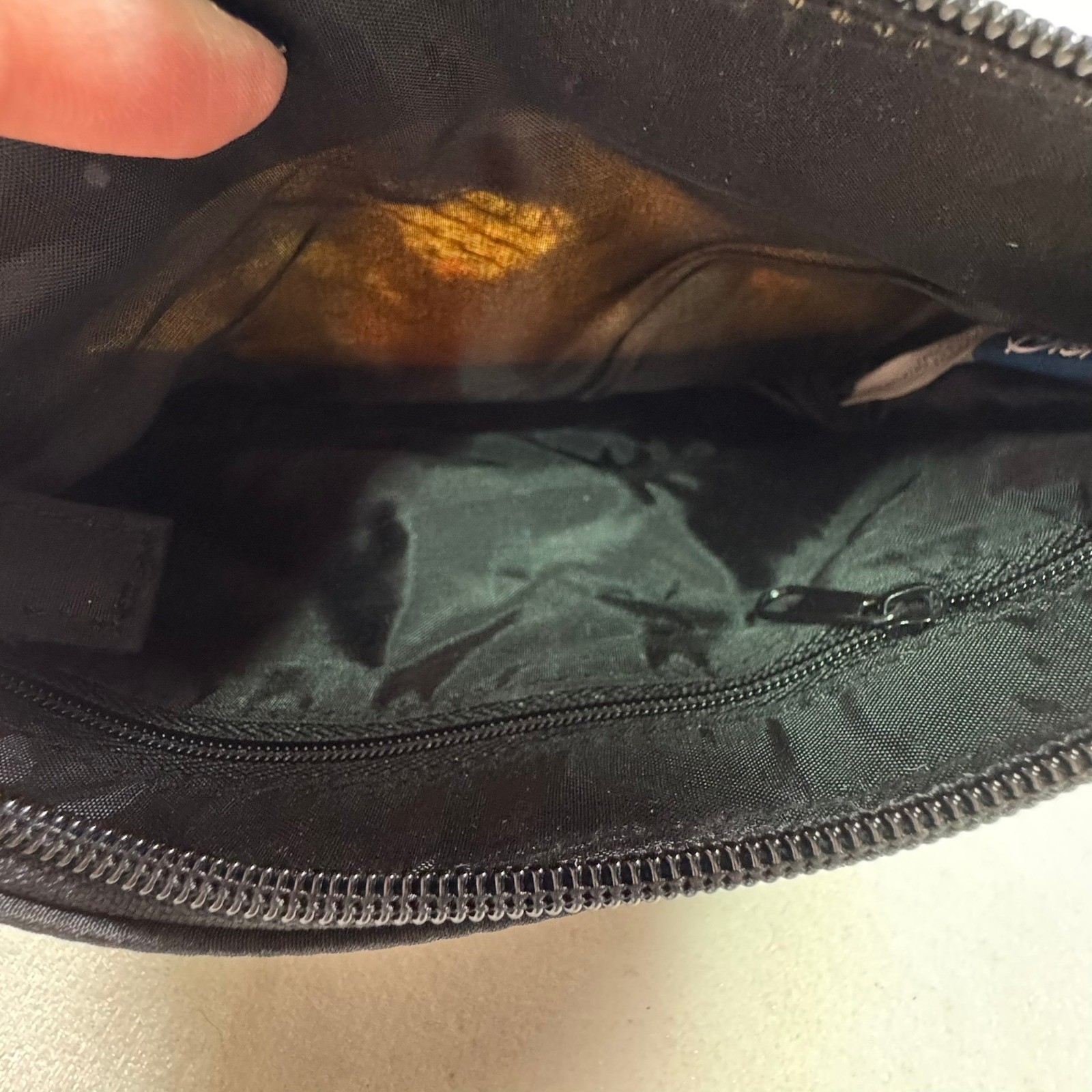 Disney Snow White Seven Dwarfs Baguette Shoulder Bag Black Sequin Y2K Vintage