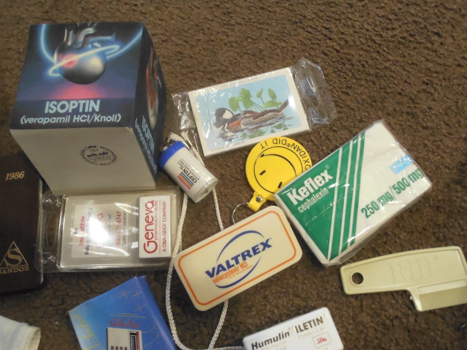 VTG Pharmaceutical Drug Rep LOT Note Pad Rulers -1980S-90S-LILLY PAPER FOLD