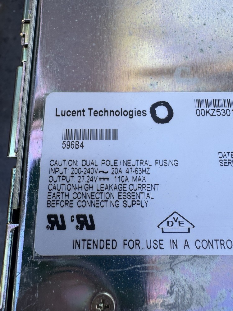 TYCO/LUCENT 596B4 Rectifier PWPQAUNAAC