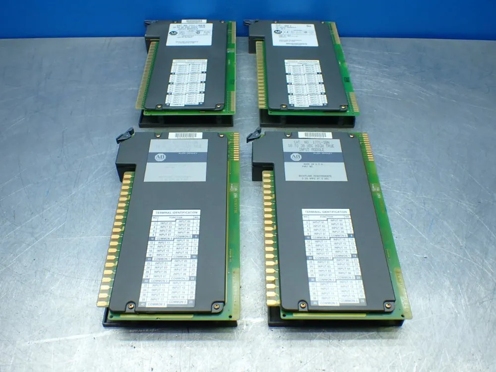 ALLEN-BRADLEY 4 HIGH TRUE INPUT MODULES 1771-IBN