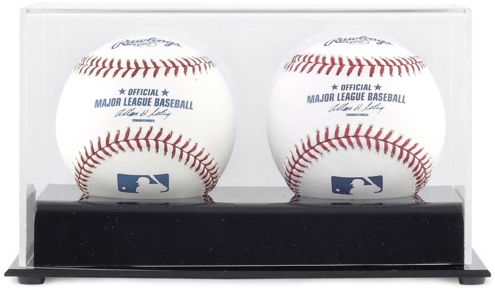 Baseball Cube 2-Ball Deluxe Display Case - Fanatics