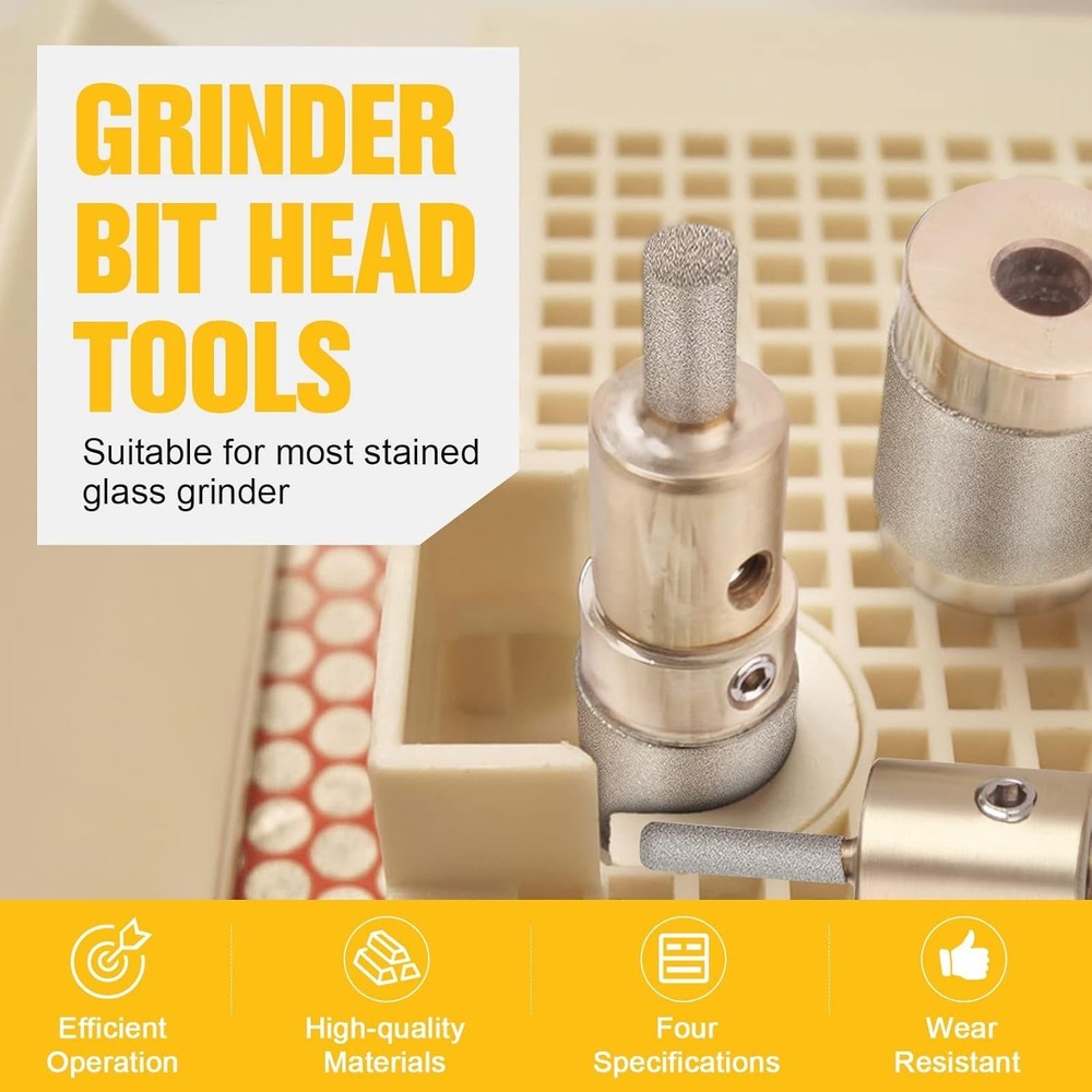 Durable Chrome-Plated Diamond Drill Bits Set - Perfect for DIY Glass Projects