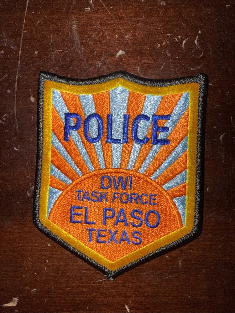 Authentic- DWI task force El paso texas police shoulder patch