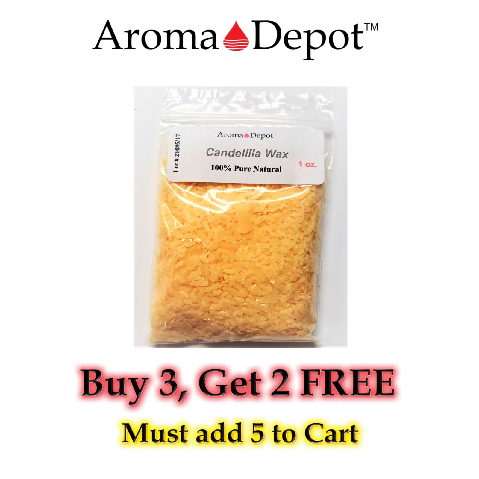 1 oz Candelilla Wax Flakes 100% Pure Natural Multipurpose Vegan Wax