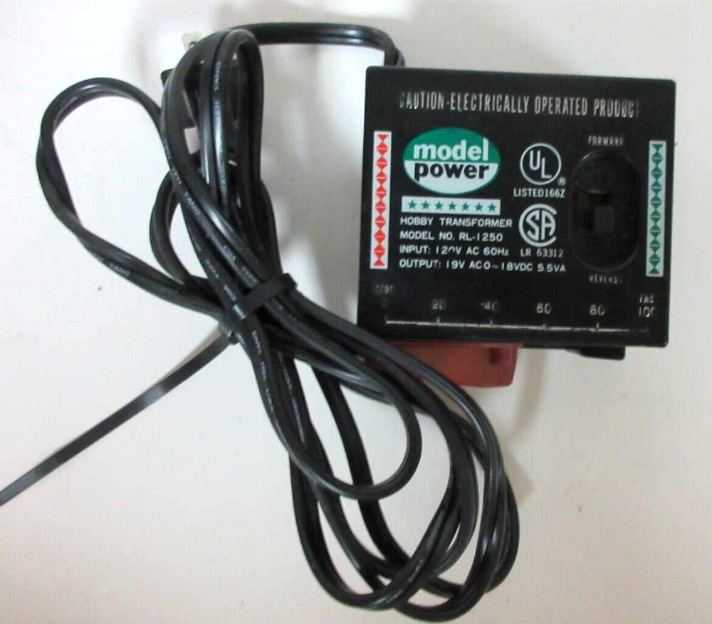 Model Power RL-1250 Hobby Transformer W/ Direction & Speed Controls