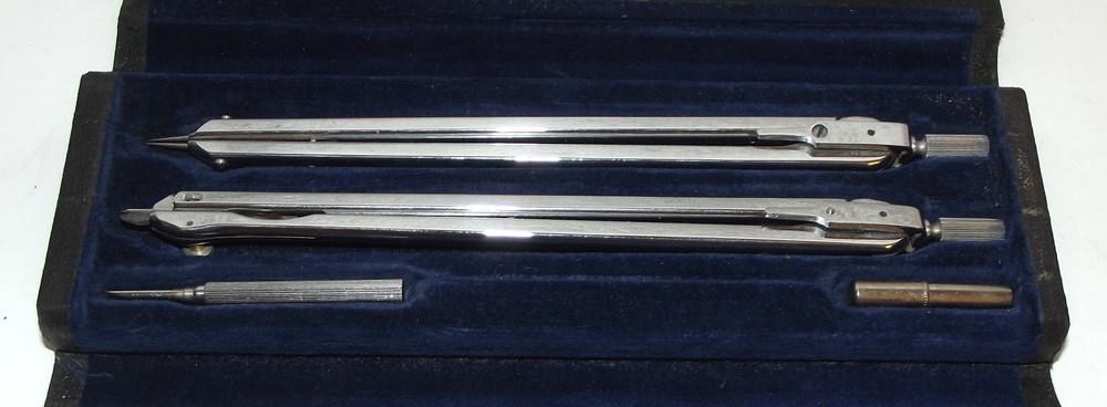 Vintage K&E US Navigator's Kit Case- Drawing Drafting Navigating Made In Germany