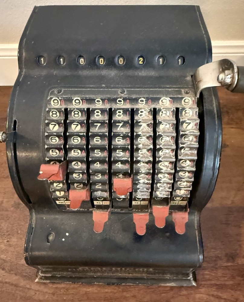 American Adding Machine Model 5 Vintage Payroll USA