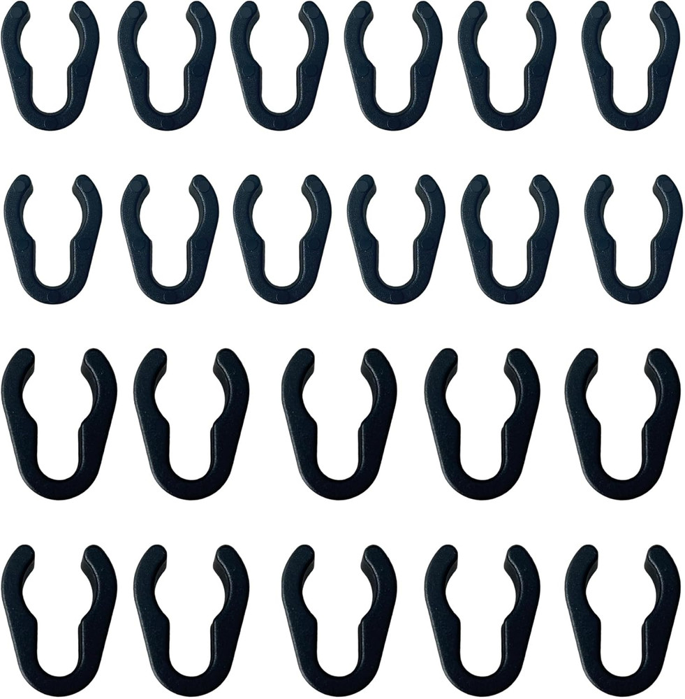 60 Pcs Universal Microphone Cable Clip, Plastic Stand Cable Clips for Studio Acc