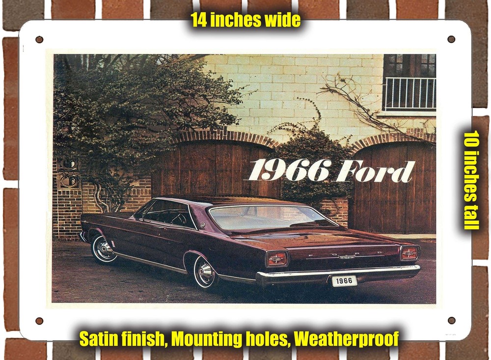 Metal Sign - 1966 Ford Rev