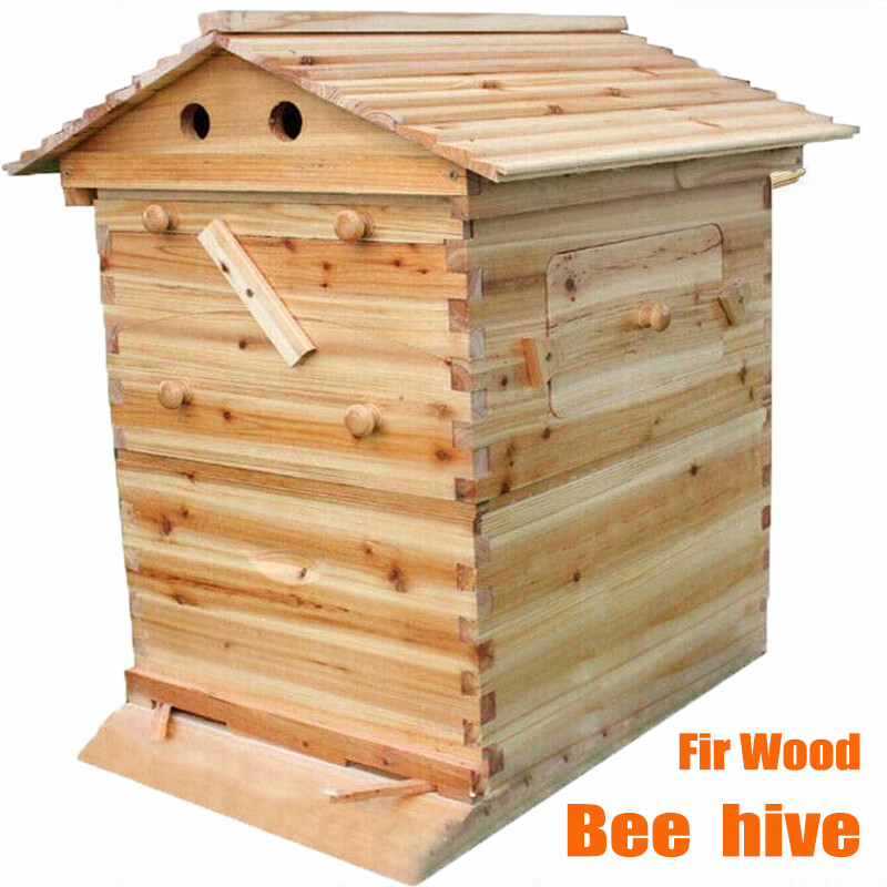 Upgrade 7X Auto Honey Hive Beehive Frames + Beekeeping Brood 2 Layer Box house