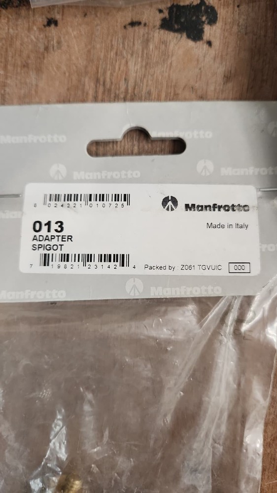 New Bogen Manfrotto Brass Spigot with ends