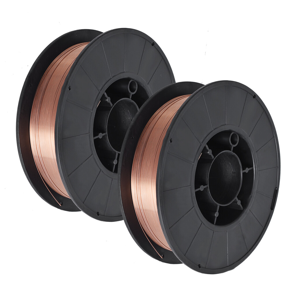 2Pcs 11-lbs Roll ER70S-6 .030" (0.8mm) Mild Steel MIG Welding Wire