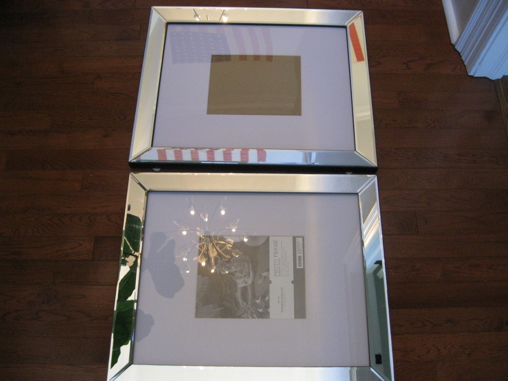 Threshold Style Large Mirrored Picture Rectangle Frame 23 1/2" x 19 1/2 "