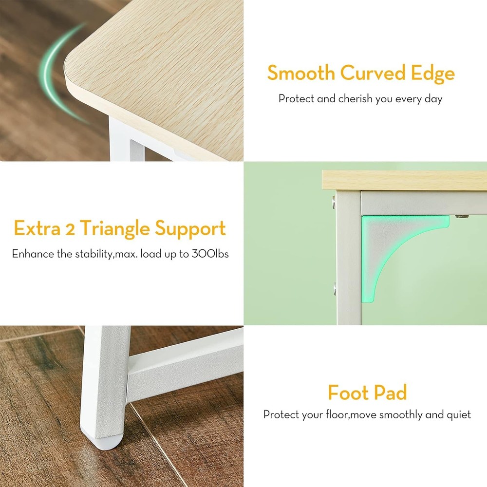 Folding Desk Small Foldable Desk 31.5" Small Spaces Space Saving Computer Table