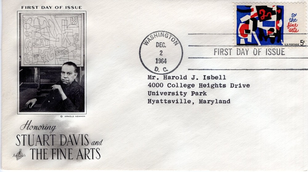 HONORING STUART DAVIS & THE FINE ARTS  - 1964- DC1858