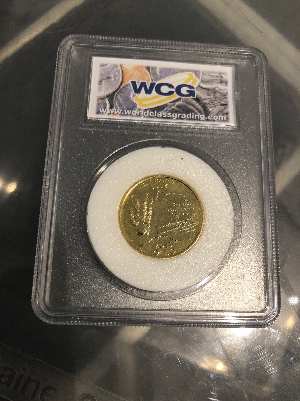 Pete Rose 24k Gold Quarter GRADED UNCIRCULATED 2002 Ohio Quarter-Cincinnati Reds