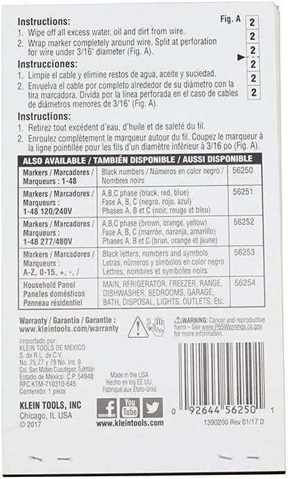 Wire Marker Numbers Book Panel Labels Adhesive Label Cable Markers Sheet Tags