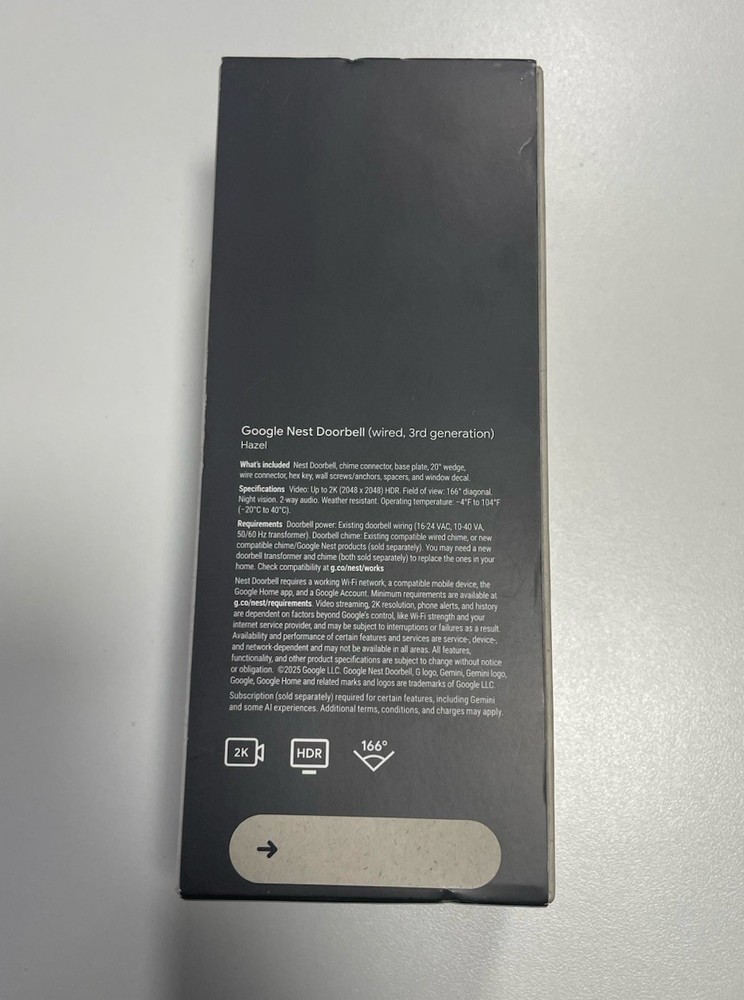 Google Best Doorbell 2k