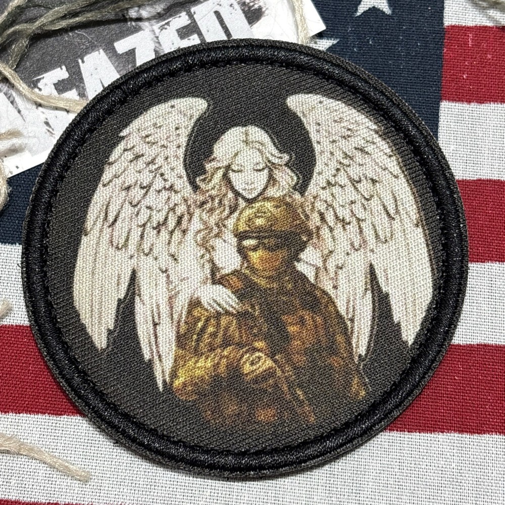 Your Angel Is With You Tactical Hook Loop Patch High Quality 3”