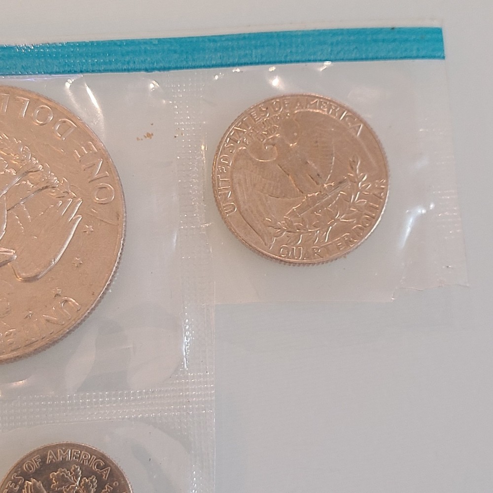 1974 U.S. Mint Uncirculated Coin Set, often called a "mint set."