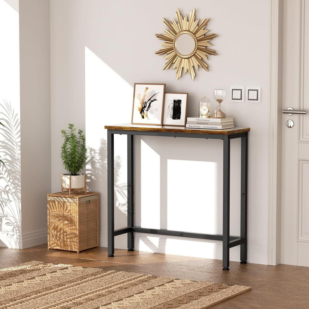29.5" Narrow Console Table Small Entryway Table Thin Hallway Table Skinny Sofa