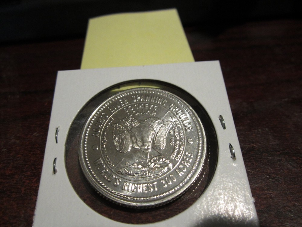 1996 - Adams River, Salmon, BC - Canada Commemorative Trade Dollar